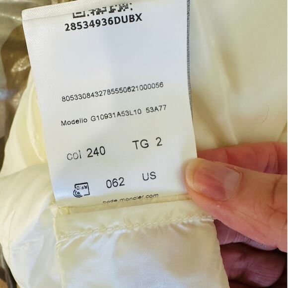 Moncler Sand Cream Beige Menchib Metallic Camo Hooded Jacket Retail $1695 2 - Picture 11 of 15